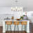 5 - Light Dimmable Kitchen Island Chandelier-1076538492