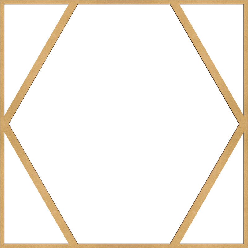 Panneaux muraux décoratifs en bois Fraser, Noyer blanc, H 11 3/8 po x l 11 3/8 po x P 1/4 po