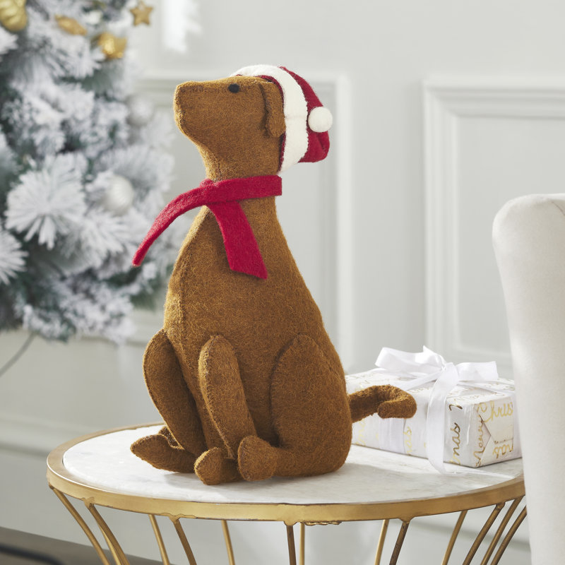 Plateau de sapin de Noël en laine feutrée à la main Labs