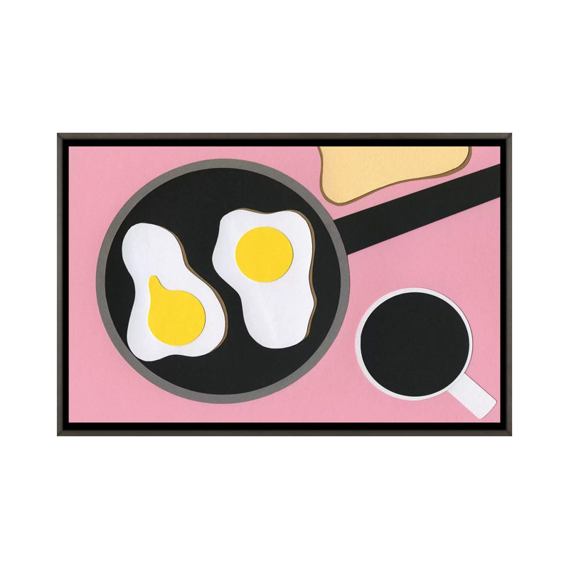 «Mr. D'z Breakfast», reproduction d'art sur toile encadrée, Gris, H 18 po x l 26 po