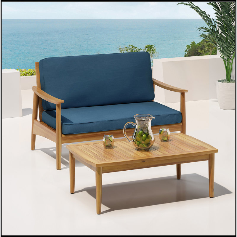 WILLOWBROOK LOVESEAT + COFFEE TABLE, Blue