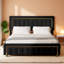 Velvet Upholstered Storage Bed Frame-1117769293-1298793776