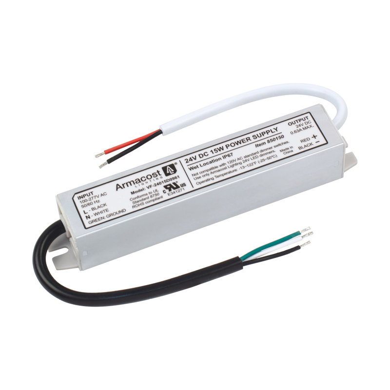Pilote DEL standard intérieur / extérieur 24V DC, 15W, 15