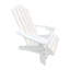 Chaise Adirondack pour enfants en bois pour l'extérieur ou l'intérieur, blanc-130038351