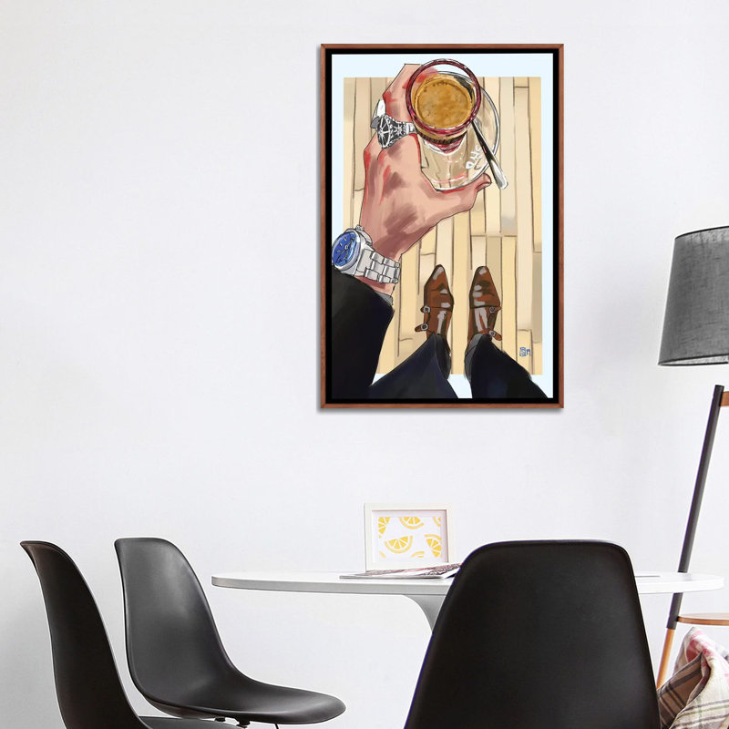 «Squibb» par Sunflowerman - reproduction d'art, H 40 po x l 26 po x P 1,5 po, Toile avec cadre en bois brun classique