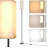 Living Room Floor Lamps, Square Floor Lamp Foot Control With 3 Color Temperatures, High Reading Light For Bedroom, Living Room, Office,Dimmable Lamps With 9W Bulb,Remote Control Not Included