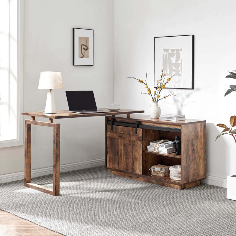 Bureau en forme de L, Distressed Wood