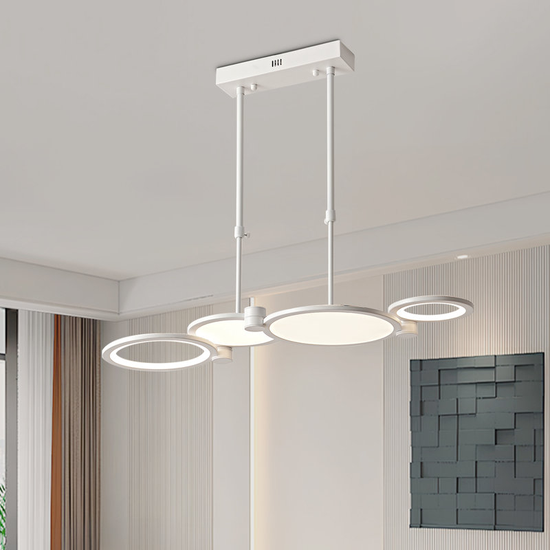 Lustre géométrique à DEL 4 lumières Aroma
