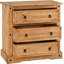 Emerfield 3 Drawer 92Cm W Solid Wood Chest Of Drawers