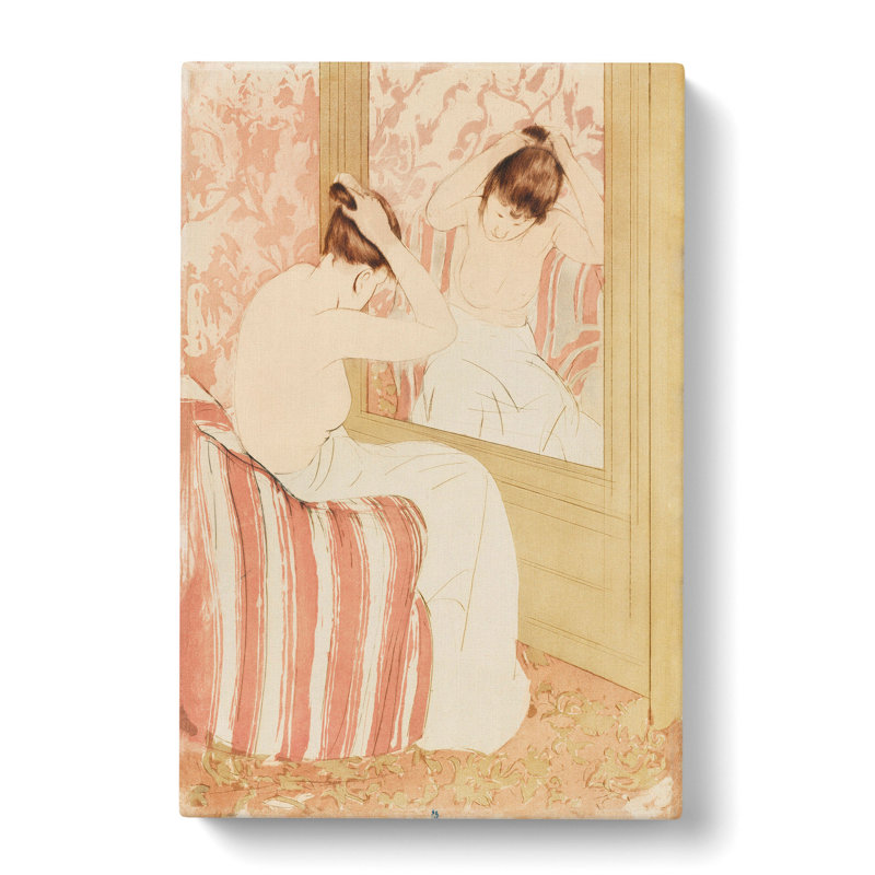 The Coiffure by Mary Cassatt - Wrapped Canvas Painting, 60cm H x 40cm W x 3cm D