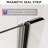 30-31.4" W x 72" H Frameless Shower Door, Pivot Shower Glass Doors with 1/4" (6mm) Clear SGCC Tempered Glass, Chrome Swing Shower door out of Plumb Adjustability-98118949