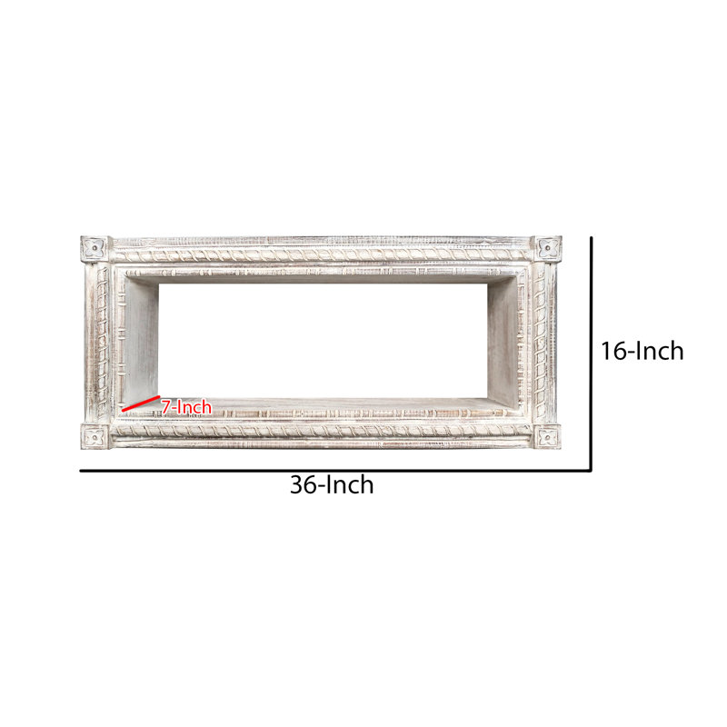Carissa Mango Solid Wood Floating Shelf