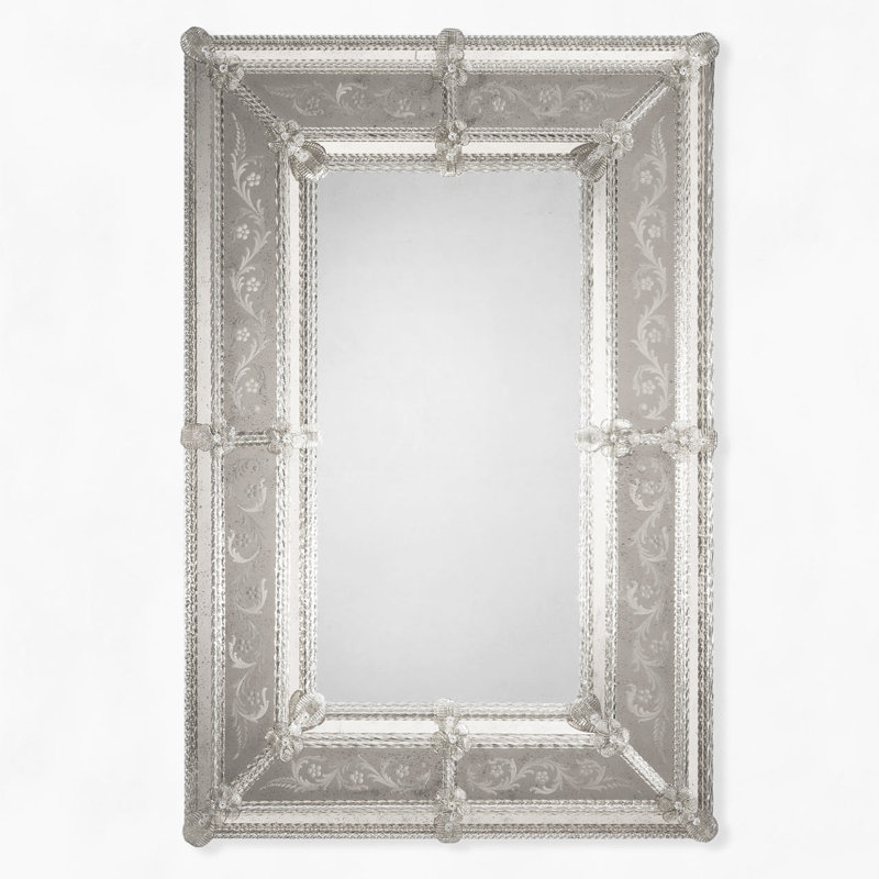 Salvatore Rectangle Glass Mirror, Clear, 59" x 39.5"