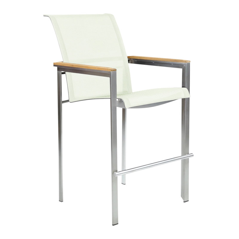Tivoli Outdoor Bar Stool, No, Cream