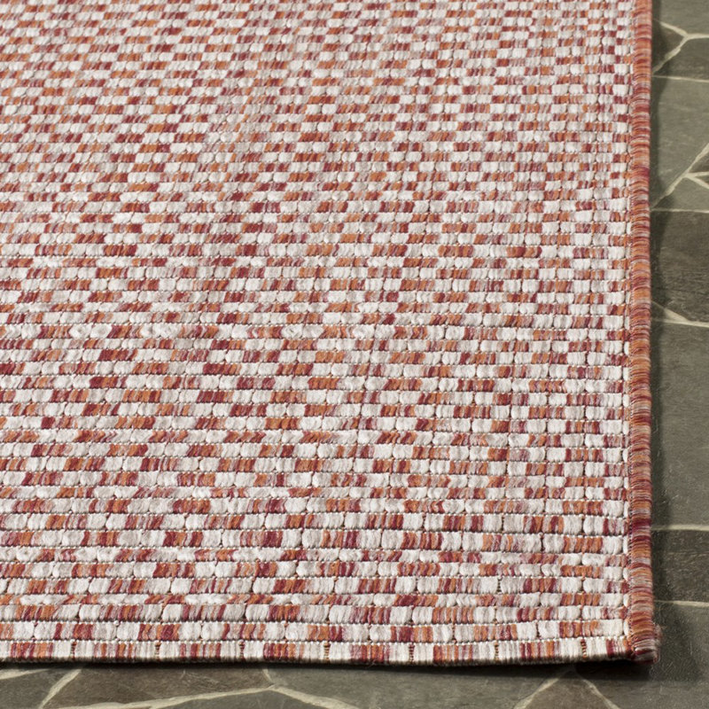 Tapis intérieur / extérieur gris Arneshia, Rectangle 2 pi 3 po x 5 pi