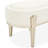 Camellia Field Chenille Accent Bench - Champagne