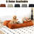 Newly Upgraded Double Human Dog Bed Lazy Orange Chenille For Studying In Reading And Watching Tv-1437839595