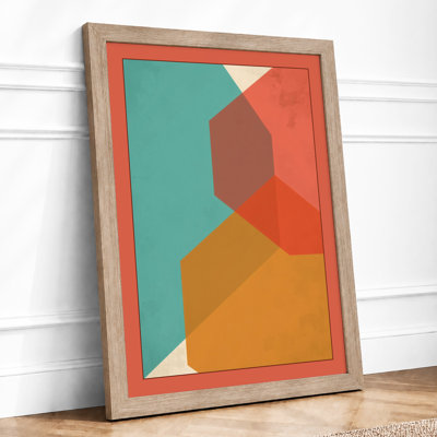 Geometric Arrangement Mid-Century - Framed Print