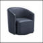 Fauteuil demi-tonneau pivotant en similicuir-138128666