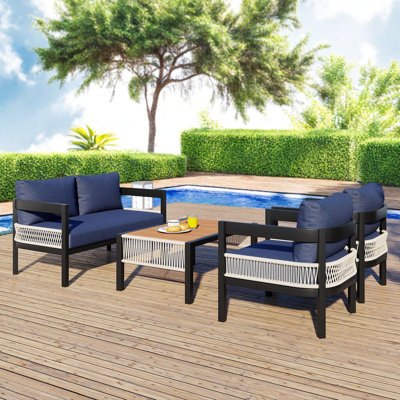 4 Piece Outdoor Furniture Conversation Sets