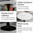 Marble-Top Round Side Table With Tapered Pedestal Base, Ideal For Living Room, Modern Minimalist Design-1195376987-1195376990