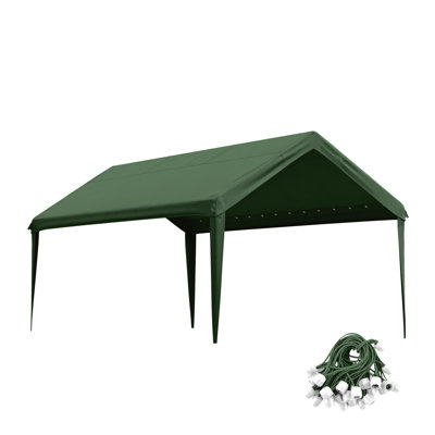 10 X 20 Ft Canopy Replacement Cover, Carport Roof Cover Only (Frame Is Not Included)