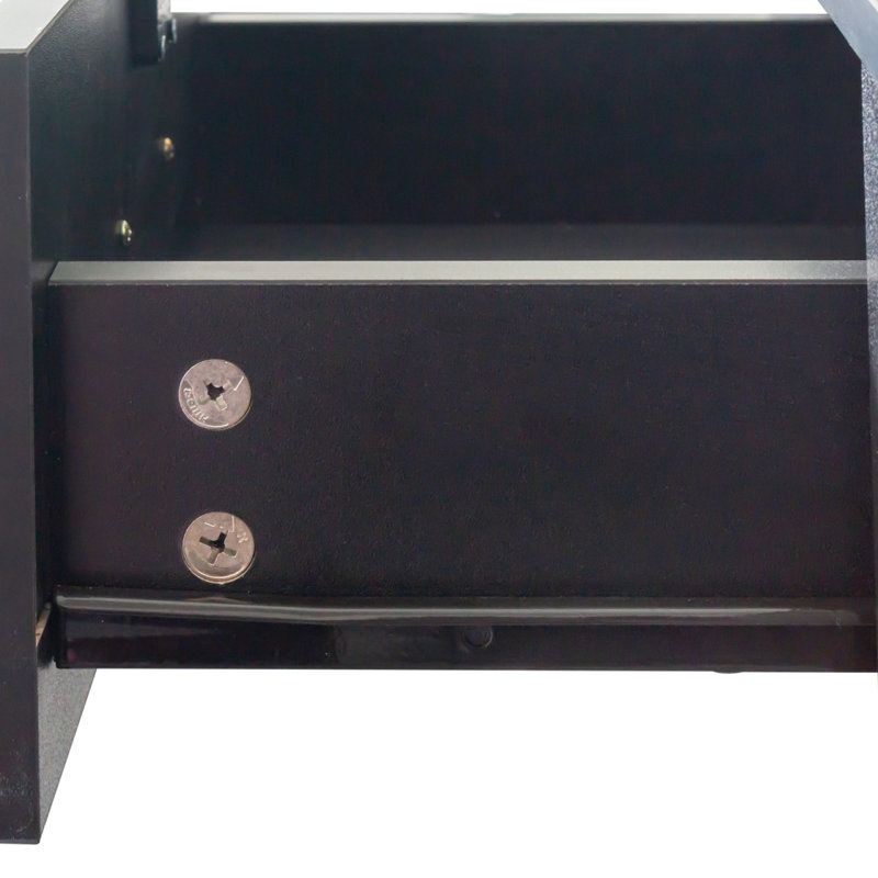 Bureau à cheveux moderne et simple, rangement multicouche, grand espace de rangement, Noir