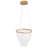 1-Transparent dimmable LED iron pendant light