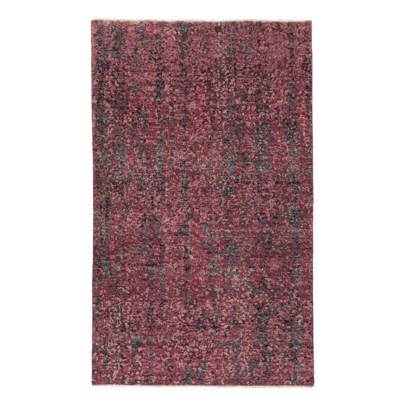 Moraine Wool Area Rug in Gray/Purple/Red
