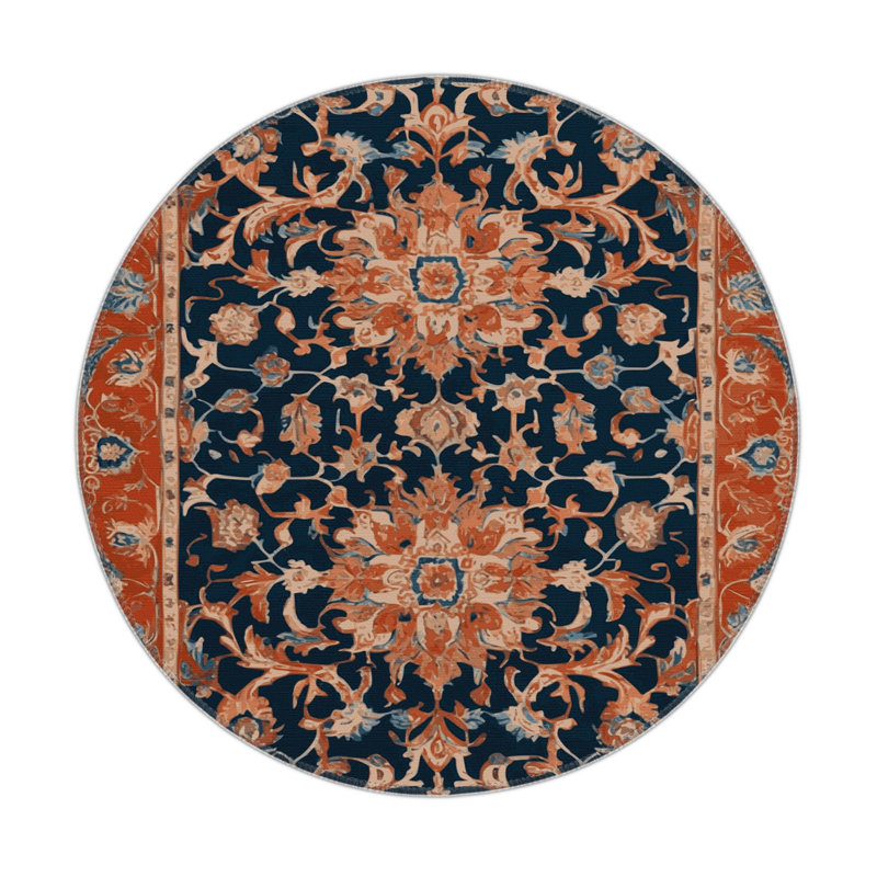 Tapis d'intérieur et d'extérieur Tabriz, Rond 5 pi