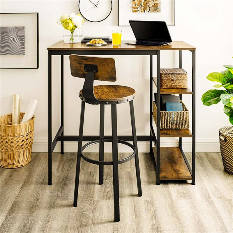 Coralia Counter Stool with Metal Frame