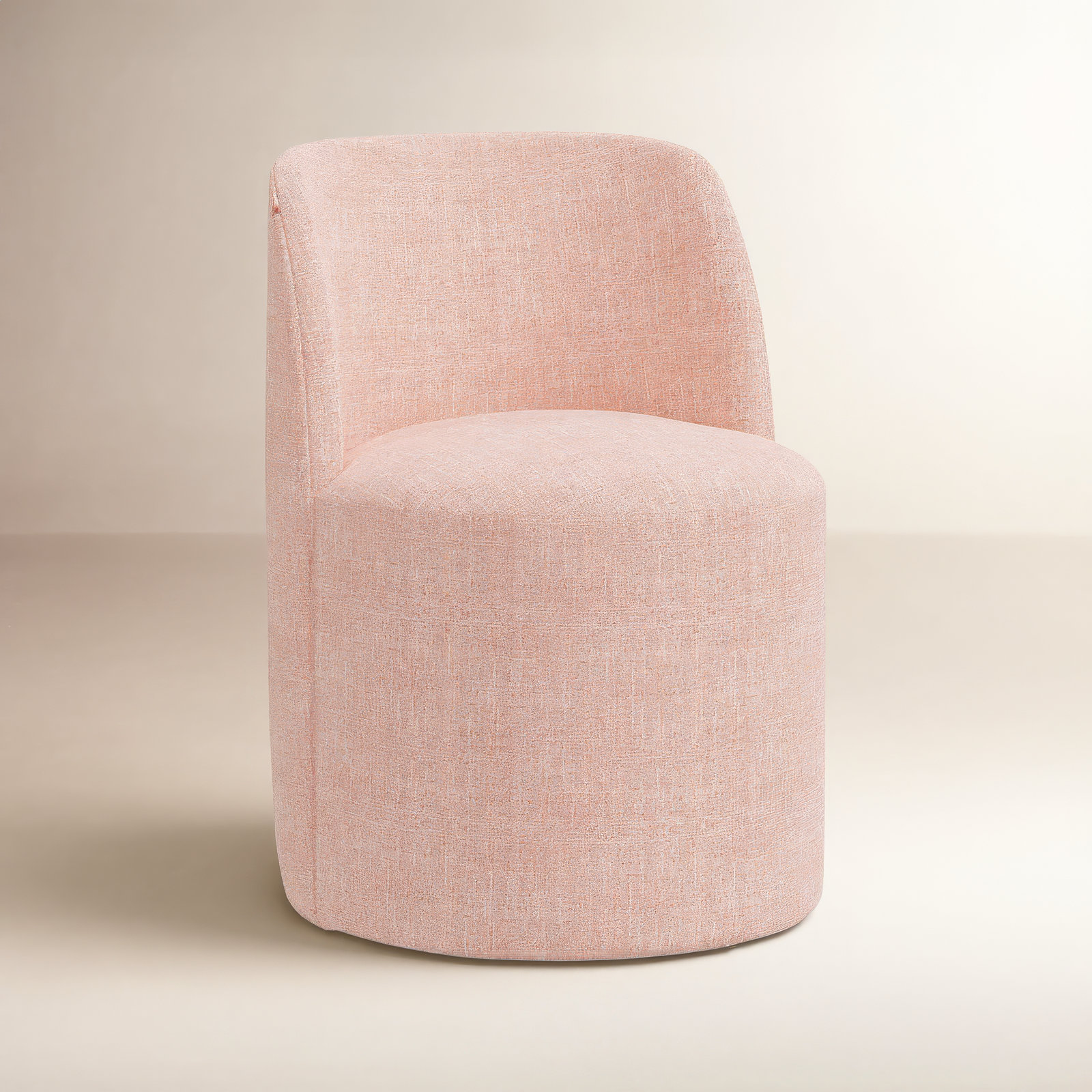 Begonia Dining Chair, Zuma Rosequartz Textured Linen