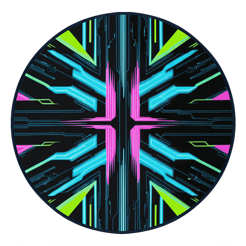Pulse Fragments Rug, Round 6'