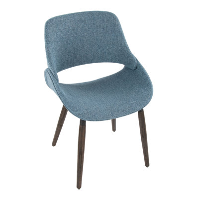 Chaise rembourrée avec pieds en bois Najrin (ensemble de 2)