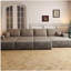Canapé de 135 po pour canapé modulaire de 6 po, 6 pièces, sans assemblage, chameau (tissu en velours côtelé moelleux)-1415323214