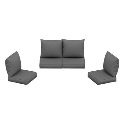 Outdoor Cushion Set Seat/Back Cushion(Set Of 4 Seats,4 Backs)