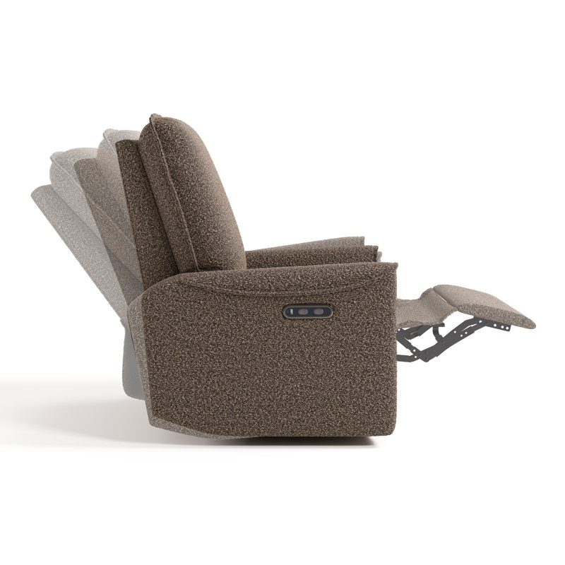 Santos Deluxe Nursery Power Recliner Swivel Glider, Mountain Brown Boucle