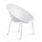 Horacio Modern Armless Outdoor Lounge Chair with Oval Back and Bowl-Shaped Seat – Indoor/Outdoor Patio Chair-1076806828