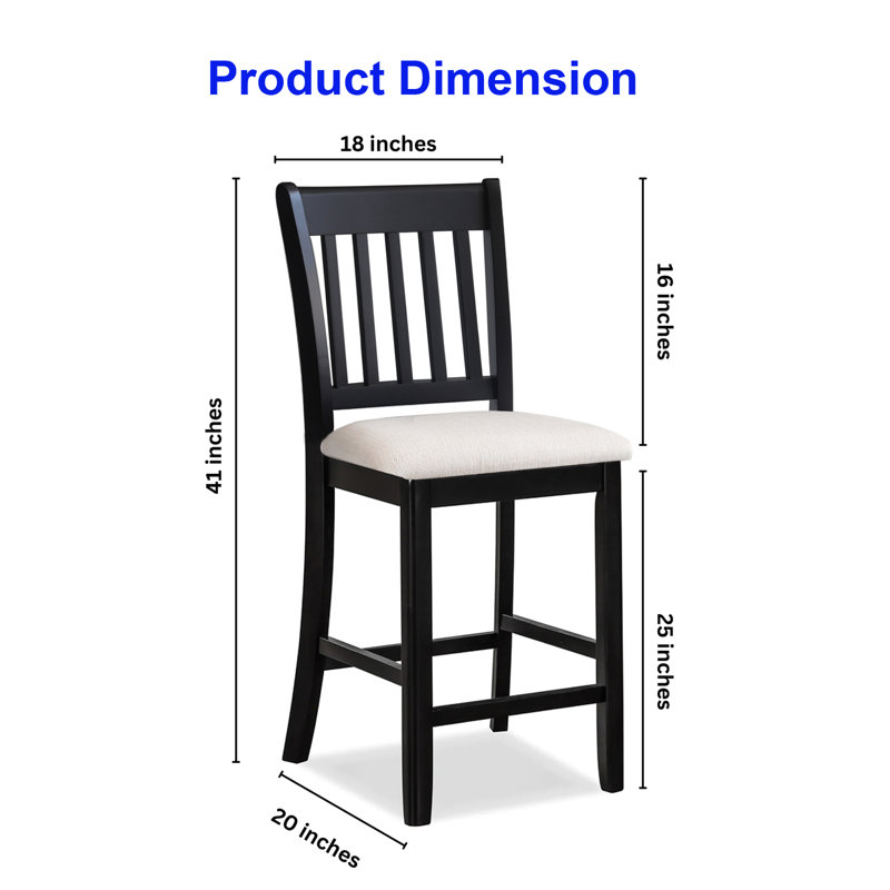 Tabouret de comptoir de 25 po Wiltrud