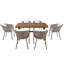 Ensemble repas de patio 7 pièces GO-7427205-7427200