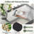 39.4" Glass Top Coffee Table with ABS Rattan Storage Shelf-357663202