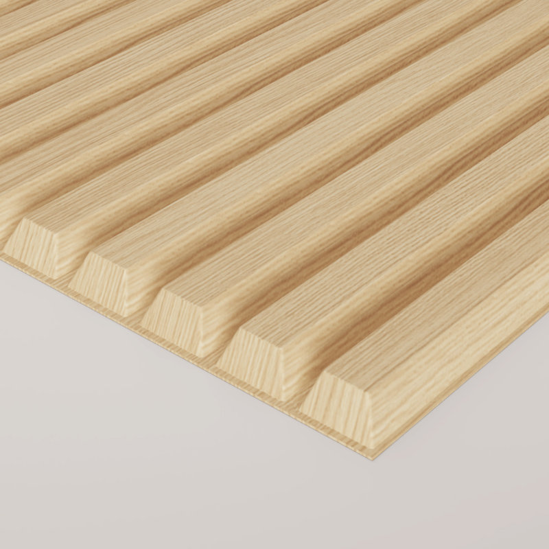 Panneaux muraux à lattes en PVC 19,7 po x 19,7 po Homlux, 19.7 x 19.7in, Paquet de 24