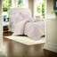 Ensembles de literie confortables en jacquard de coton, style pompon rose pour un usage domestique