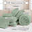 Andency Oversized King Size Comforter Set 7 Pieces Sage Green - Bed in a Bag Oversized King Boho Lightweight Fluffy Tufted Bedding Sets with Comforter, Sheets, Pillowcases & Shams-124621817-124621814