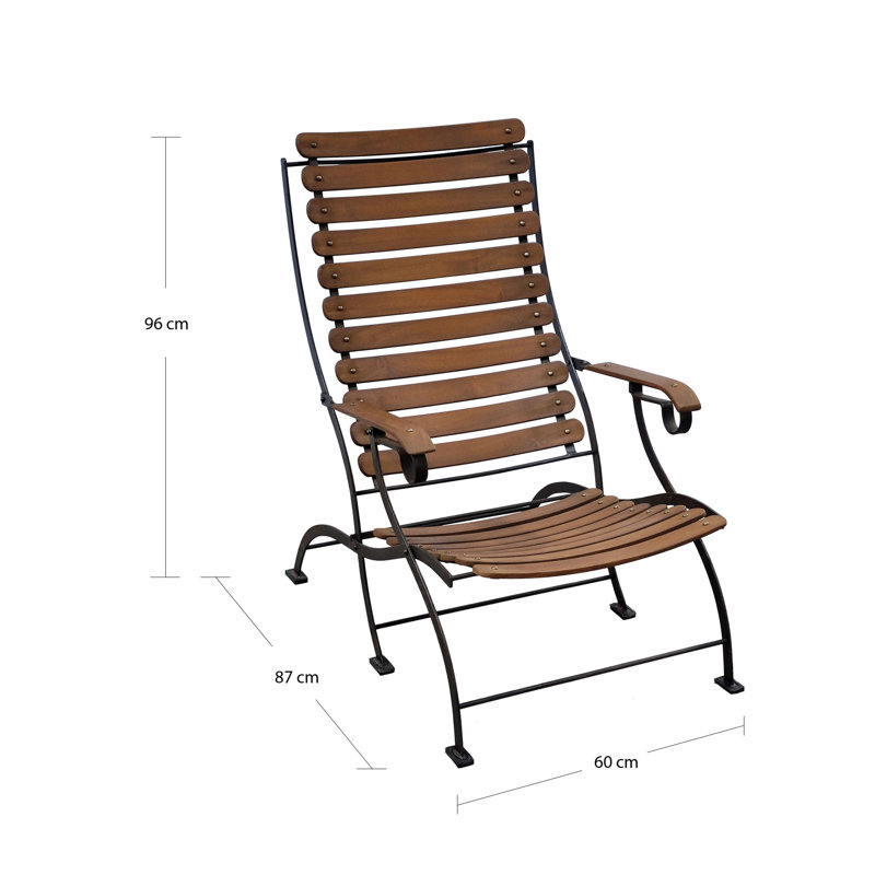 Chaise longue pliante Rayne