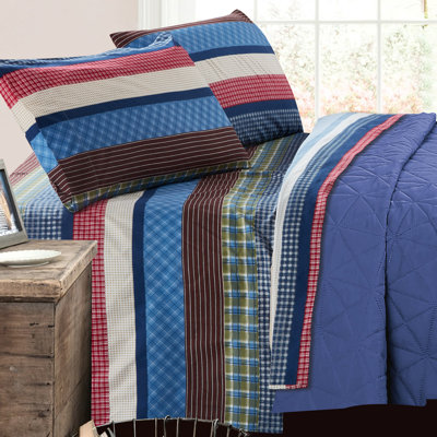 Firetrucks Percale Geometric Sheet Set