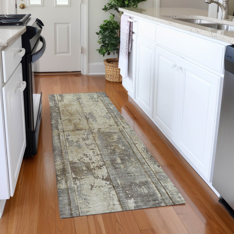 Premium Machine Washable Meidell AMF1715 Stripes Rug, Runner 2'3" x 7'6"