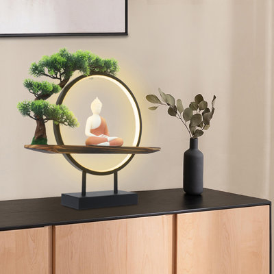 Ornement statue de Bouddha de bureau