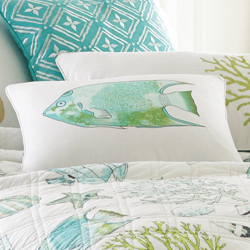 Biscayne Fish Screen print Pillow