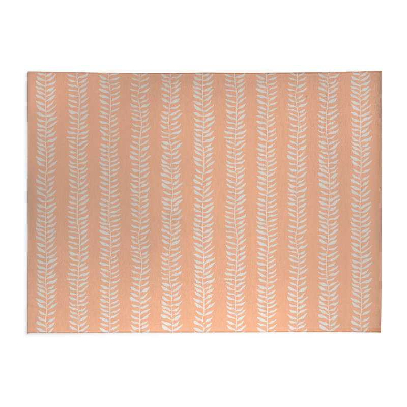 Tapis de cuisine Mystic Ivy, Rectangulaire 3 pi x 5 pi, Pêche